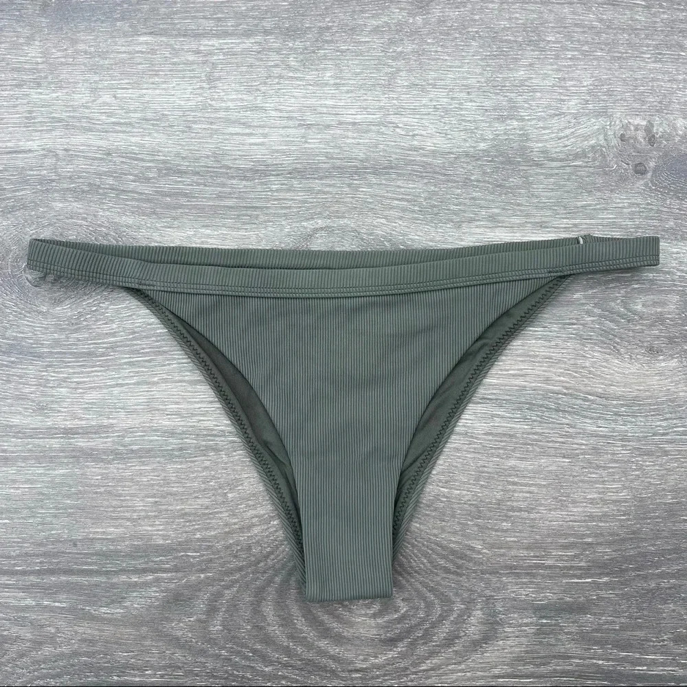 Rip Curl Surf Gypsy Banded Bikini Bottoms in olive - Picture 2 of 8